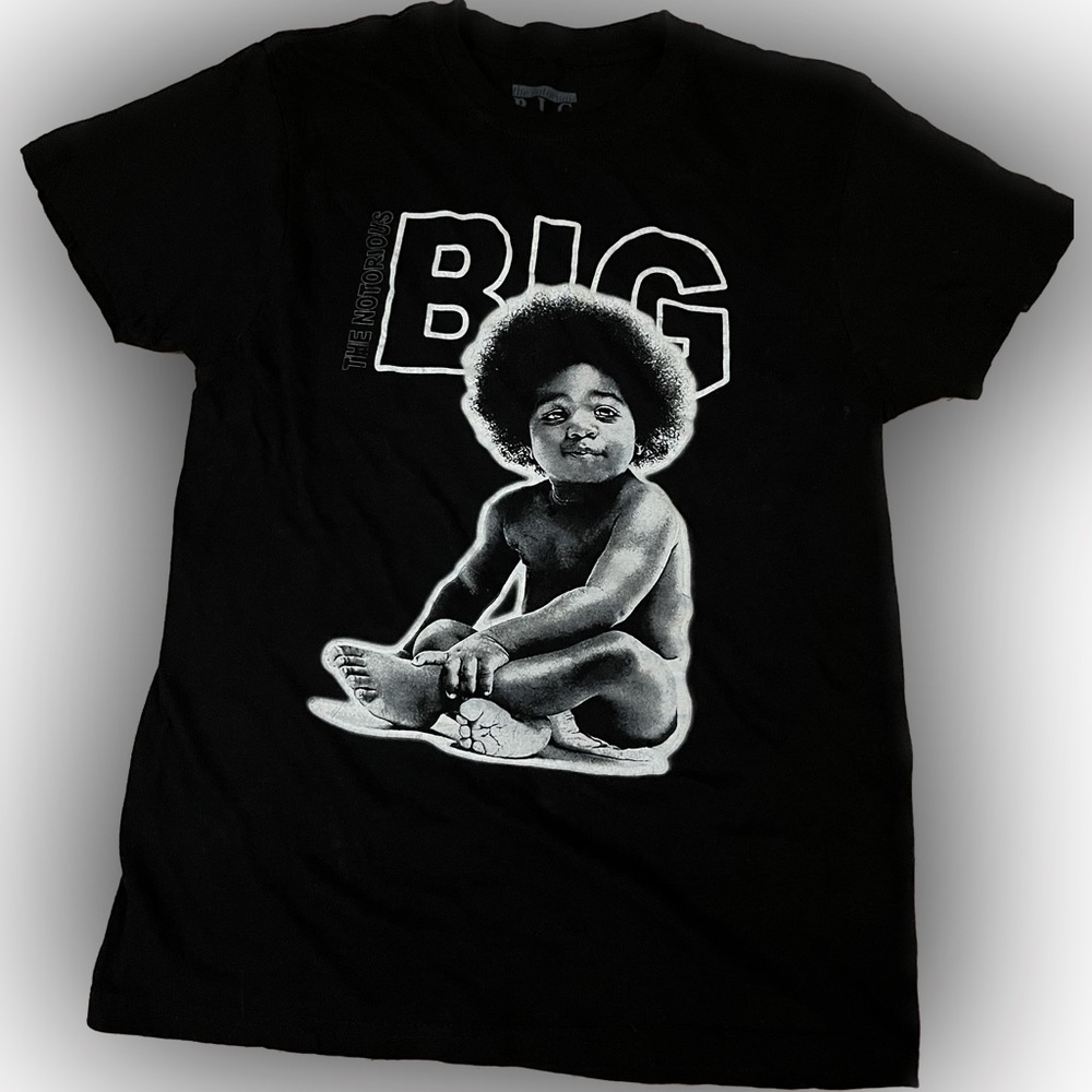 The Notorious B.I.G. Ready To Die Album Cover Black T-Shirt Youth Medium